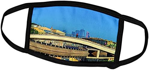 3дроза Алексис Фото-Уметност - Москва Сити - Москва Град Уметност. Мост Над Бајпас Каналот На Реката Москва-Маски За Лице