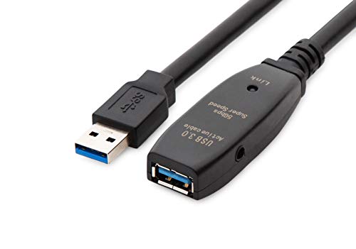 MutecPower 32 Стапки Активен USB Продолжен Кабел 3.0 Машки До Женски Со 2 Продолжен Чипсет Сигнал Засилувач-Активно Продолжување/Повторувачки