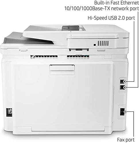 HP Color Laserjet Pro M283fdwB Безжичен Се-Во-Едно Ласерски Печатач, Копија За Скенирање На Печатење, Далечинско Мобилно Печатење, Автоматско