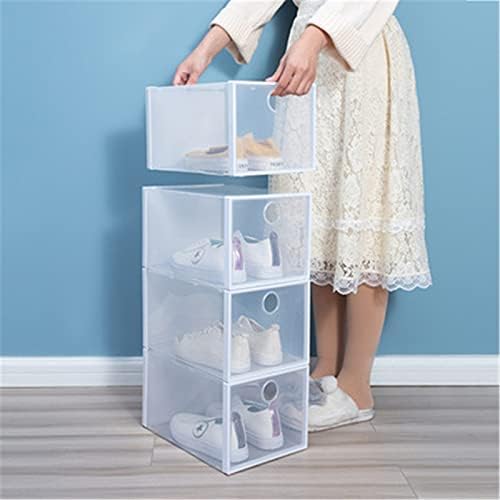 Депила стабилни канти за складирање на чевли за плакарот пластична пластика плакарот полица за чување чевли кутија за жени жени деца сандали станови патики чевли