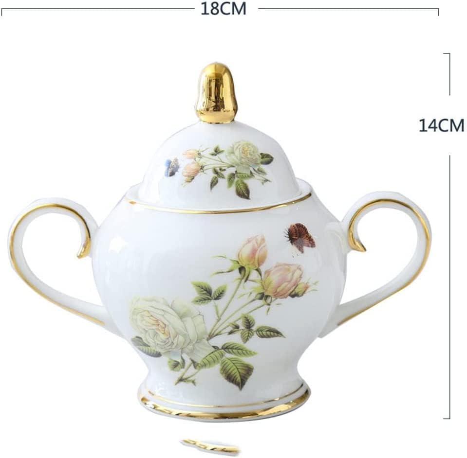 Хербален чај тенџере роза коска Кина чај чај порцелански чај постави керамички тенџере кремаер шеќер сад чајник сет чајник