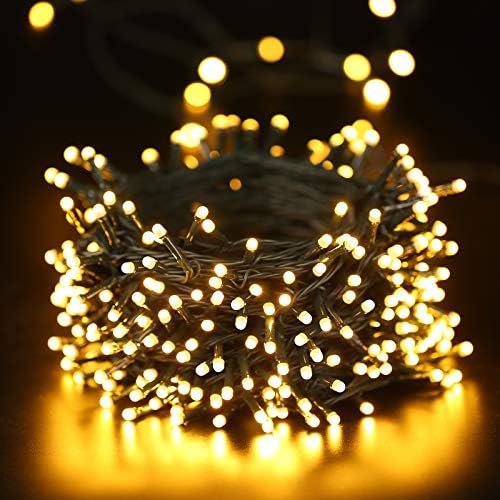 Toodour Соларни Божиќни Светла, 121FT 350 LED 8 Режими Соларни Стринг Светла, Водоотпорен Соларни Отворено Божиќни Светла За Градина, Двор,