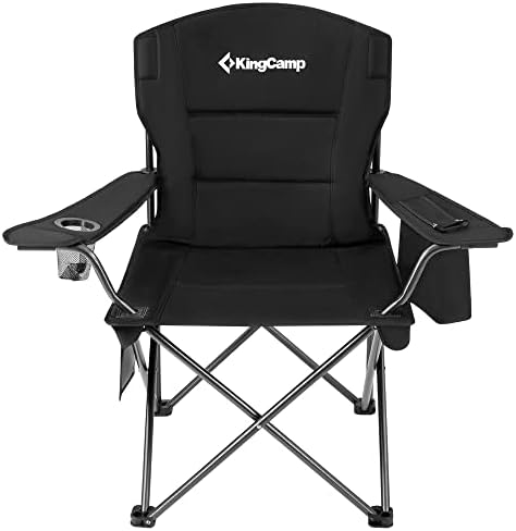 Кингкамп 2 Пакувајте Тешки Преголеми Преклопни Столчиња За Кампување Комплет од 2 Преносни Тревници На Отворено Столици За Возрасни
