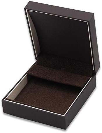Симпатична Кутија Елегантна Мат Црна Двојна Прстен Кутија