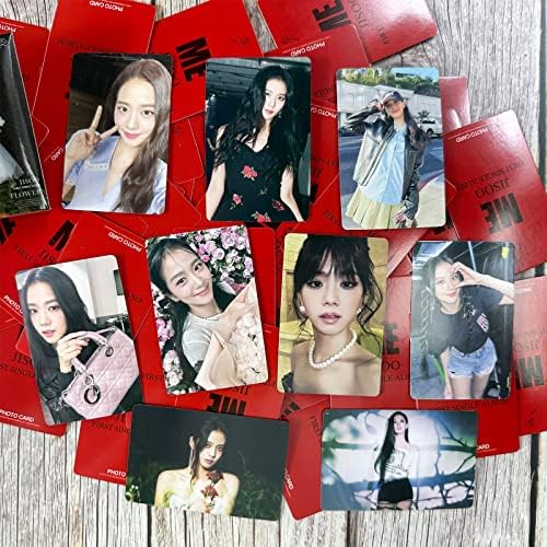 Black Pink Jisoo Прв соло албум Me Photocards Kpop Lomo картички Постави цветни стока Фотографии Подарок за fansубители на Blink