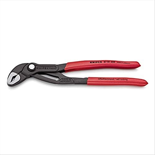 KNIPEX Алатки-Клешти Клуч, Црна Завршница, 10-Инчен &засилувач; KNIPEX Алатки - Кобра Пумпа За Вода Клешти, Црвена, 10-Инчен