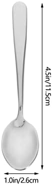 Хемотон Нерѓосувачки Челик Лажица Кекс Скупер Нерѓосувачки Челик Десерт Чај Лажица: 6 парчиња Метал Мешање Лажици Кафе Лажица Коктел