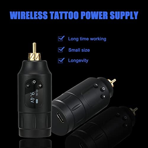 MAXSMLZT Мини Безжична Тетоважа Батерија Напојување RCA Интерфејс Тетоважа Батерија Пакет За Ротациона Тетоважа Машина Пенкало Батерија