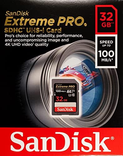 Sandisk 32GB SD HC Екстремни Про Мемориска Картичка За Дигитални DSLR Камера SDHC 4K V30 UHS-јас Со Сѐ, Но Stromboli 3.0 Sd/TF Читач