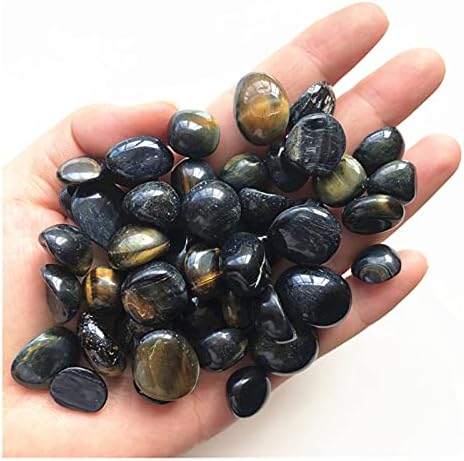 Seewudee AG216 50g 3 големини Природно црно тигарско око тресено чакали од камења заздравување Реики природни кристали природни камења и минерали Подарок