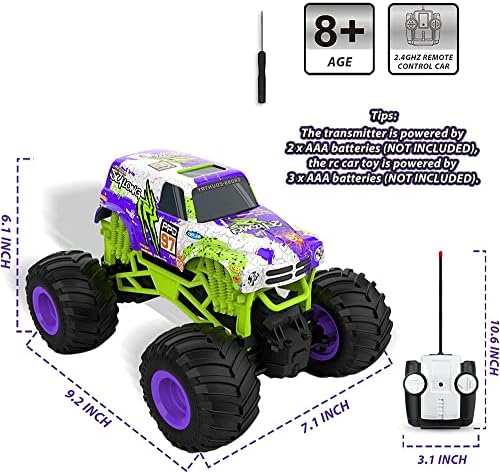 Giociiol 1:16 Scale RC автомобили, 2,4 GHz сите камиони за далечински управувач, камион за играчки, детски електрични играчки автомобили роденден за 8+ момчиња девојчиња