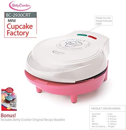 Бети Крокер BC-2930crt Cupcake Maker, розова