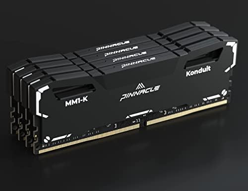 Timetec Pinnacle Konduit 16GB DDR4 3600MHz PC4-28800 CL18-22-22-42 XMP2. 0 Оверклокување 1.35 V Двојна Ранг Компатибилен ЗА AMD И Intel Десктоп
