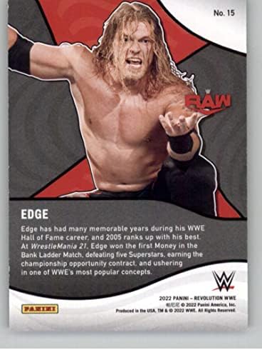 2022 Панини револуција WWE Shockwave #15 Edge Carting Carding Card