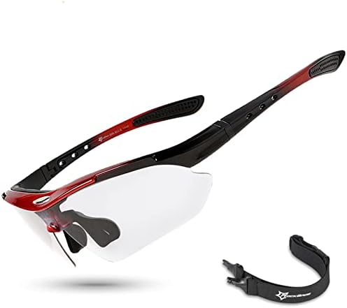 Очила за очила за сонце на Rockbros Photochromic Спортски очила за велосипедизам МТБ велосипедизам очила за сонце, со отстранлив