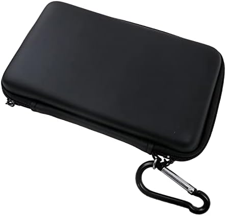 Црната кожа на Supprot Black Carry Tagh торбичка за торбичка за Nintendo 3DS XL /3DS LL /3DS XL Заштита на уредот од прашина и гребнатини