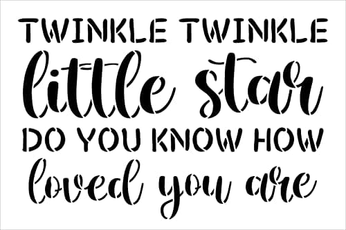 Twinkle Twinkle Little Star - колку сакана матрица од Studior12 | Текстови на песни | Занаетчиска соба за деца, расадник декор