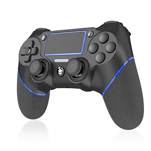Замена на FAMIDO за контролорот PS4, компатибилен со PS4/Pro/Slim, GamePad/Yoystick наменет за безжичен PS4 контролер -blue