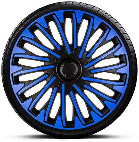 Автоматски стил поставени тркала ги опфаќа Soho 16-инчи црно/сино