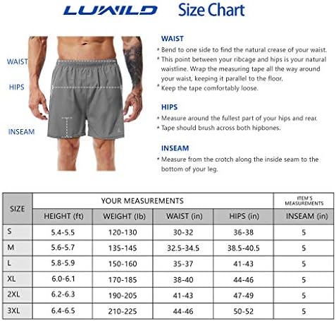 L Ловид мажи од 5 инчи кои трчаат во тренингот 2 во 1 Брза суво салата за атлетски атлетски шорцеви со лагер џеб за патент