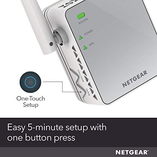 Netgear Wi -Fi Extender Ex2700 - Покриеност до 800 квадратни метри и 10 уреди со N300 безжичен засилувач на сигнал и повторувач,