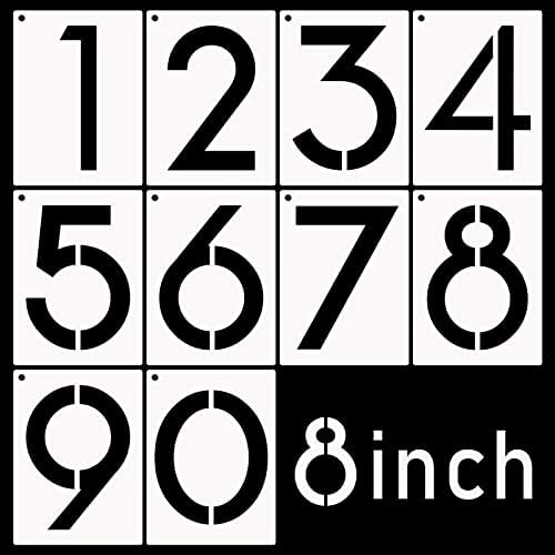 Комплет за матрици со голем број на матрици Dxcyz 8 инчи 0-9 Адреса Број на матрица, 10 п.п.