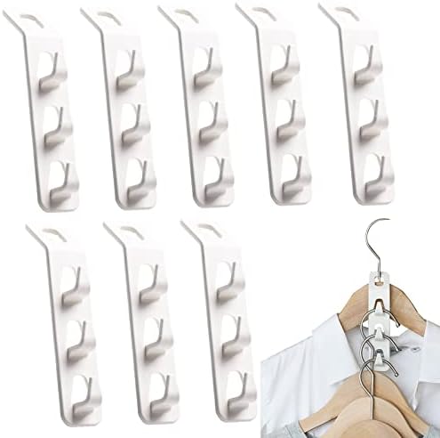 Ugyduky Пластичен конектор куки облеки за закачалки за закачалки за редење на закачалки Користете заштеда за гардероба простор за заштеда