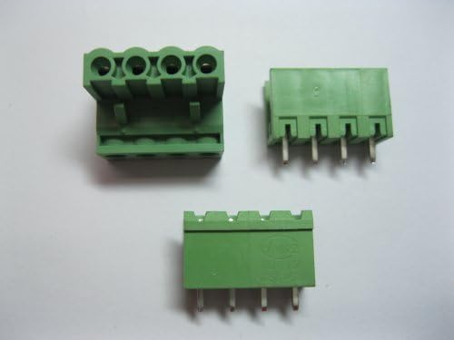 10 парчиња теренот 5.08mm 4way/pin Termin Terminal Block Connector w/директно пин зелена боја приклучок за видови на небото