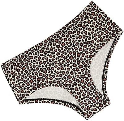Леопард печати кратка долна облека за жени без шоу секси половината секси боксерски гаќички беспрекорни дишења за дишење меки штици