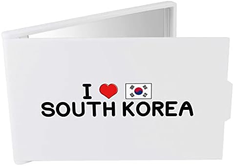 Азиеда „Ја сакам Јужна Кореја“ компактен/огледало за шминка за патување/џеб