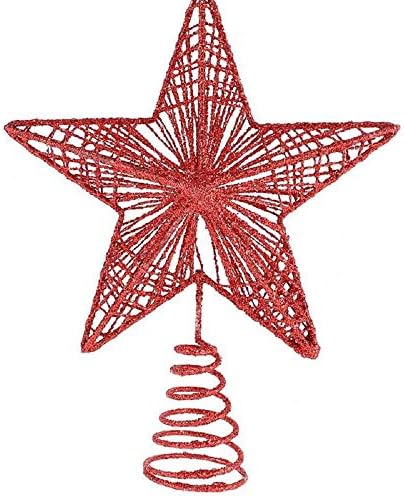 Тридимензионални Шупливи Елка железо врвот Ѕвезда Дрво Ѕвезда Петкратна Ѕвезда Божиќ Украс Подарок