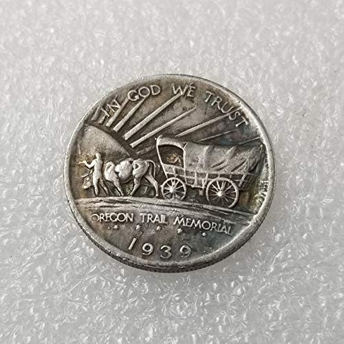 Занаети Американски 1939 Патека Комеморативна Бакарна Сребрена Сребрена Долар Комеморативна Монета