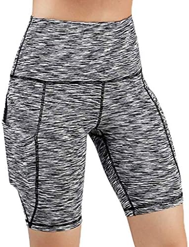 Зефотим ✿ Обични панталони за жени со високи половини од џеб јога кратки трчања атлетски јога шорцеви панталони