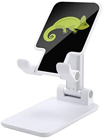 Зелен камелеонски мобилен телефон стојат преклопување на држачот на телефонот прилагодливи додатоци за биро