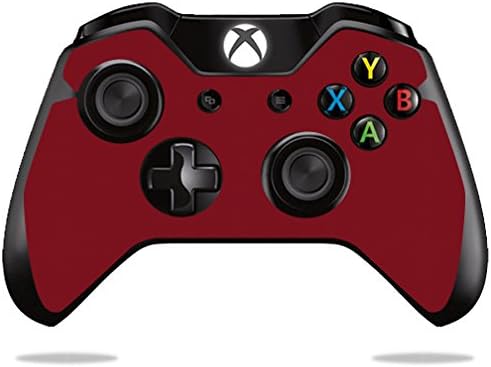 MOINYSKINS SKINE компатибилна со Microsoft Xbox One или One S Controller - Цврст бургунд | Заштитна, трајна и уникатна обвивка за винил | Лесно за нанесување, отстранете | Направено во САД