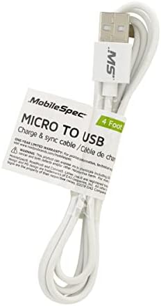 Мобилни Спецификации MSMICROWH5G Бело МИКРО USB Синхронизација Кабел, 3FT