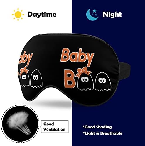 Бебе бу -маска за спиење Трајни занишани меки маски за очите ги покрива со прилагодлива лента за жени жени