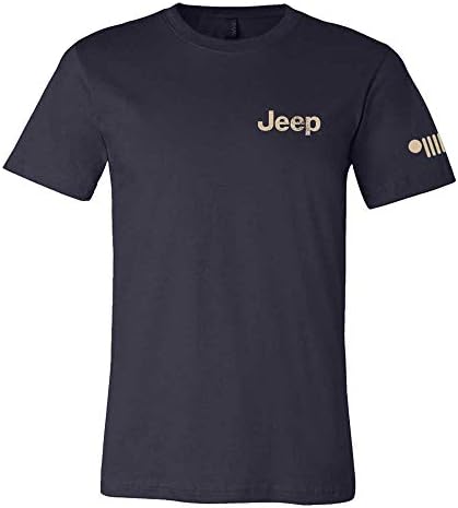 Компанија за кошула во Детроит Менс Jeep® Слобода да се шета памучна маица