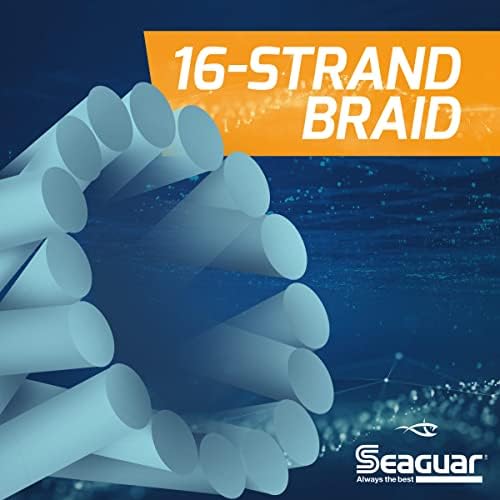 Seaguar Threadlock 16 влакно шупливо јадро плетенка, hi-vis бела 600yd 100lb