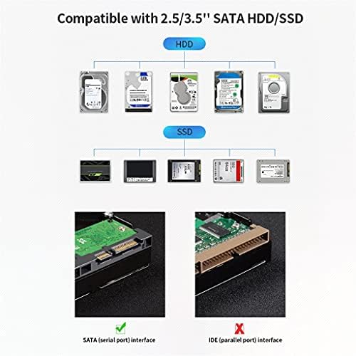 n/USB3. 0 Хард Диск Докинг Станица 2.5/3.5 SATA HDD/SSD Голема Брзина Алуминиумска Легура Hdd Комплет Картичка Читач