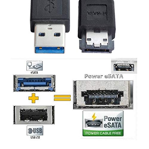CY Кабел ЗА USB 3.0 За Напојување Над eSATA DC5V USB2. 0 ДО HDD SSD НЕПАРЕН диск eSATAp Конвертор