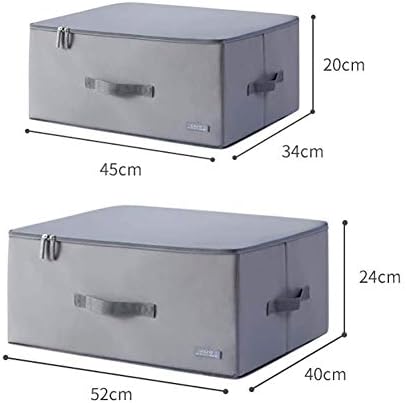 WSZJJ Преклопни канти за складирање коцки кутии со капак - кутија за складирање на кутии за корпа за корпи Организатор на пакет од два со кожни