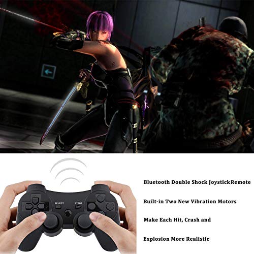 PS3 контролер безжичен, далечински џојстик за игри за PlayStation 3 со кабел за кабел за полнач