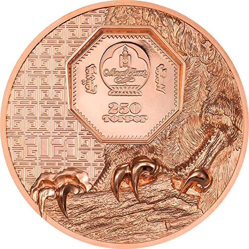 2023 Де Дива Монголија Пауеркоин Сокол Бакарна Монета 1000 Тогрог Монголија 2023 Доказ