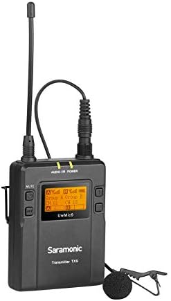 Saramonic UWMIC9 TX9+RX-XLR9 UHF безжичен лавалиер микро-систем со приемник за приклучок