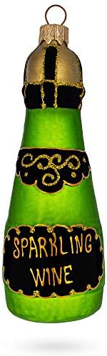 Божиќно украс за пенливо вино од шампањ