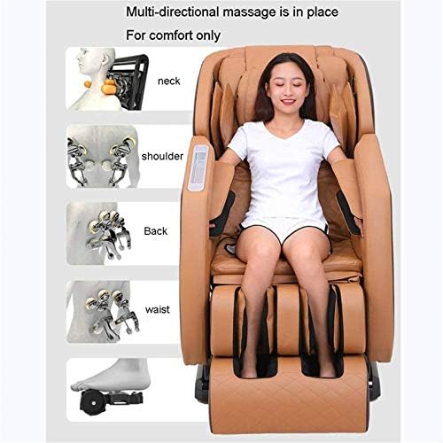 TFJS Домашна масажа стол нула гравитација искуство Shiatsu recliner Bluetooth музика назад загревање на целото тело воздушно перниче единечен тросед за масажа за возрасни