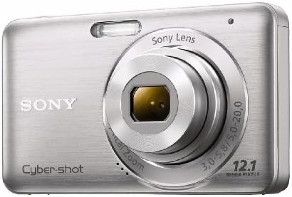 Sony DSC-W310 12.1MP дигитална камера со зумирање со широк агол од 4x со дигитална стабилна стабилизација на сликата и 2,7 инчи LCD