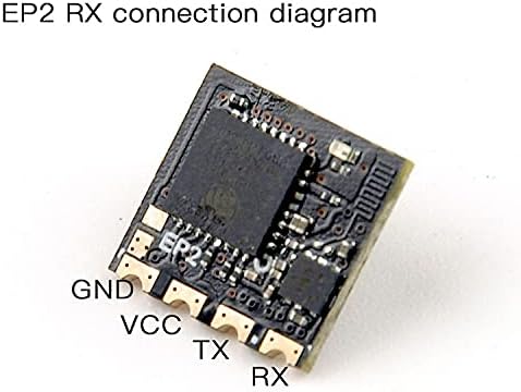 0,44g мал 2,4GHz Expresslrs EP2 ELRS Нано приемник со вграден керамички антена со долг дострел ниска латентност за микро јаглеродни