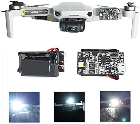 RCGeek 10 W Strobe Lights компатибилни со DJI Mini 2 / Mini 3 Pro / Mavic 3 / Air 2 2S / Mavic 2 Pro Spark Drone Night Shiding